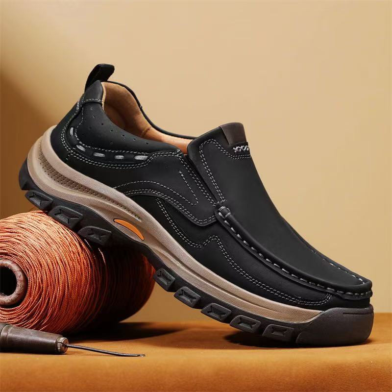 ⏰Last Day! 45% OFF  🔥MANTRAFF®Men's Genuine Leather Walking Shoes with Arch Support & Wide Toe Box