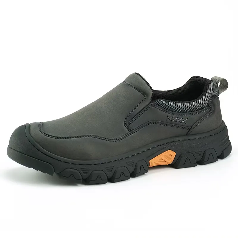 TREADVALE®Men's Slip‑On Outdoor Work Shoes, Arch Support Casual Hiking Loafers
