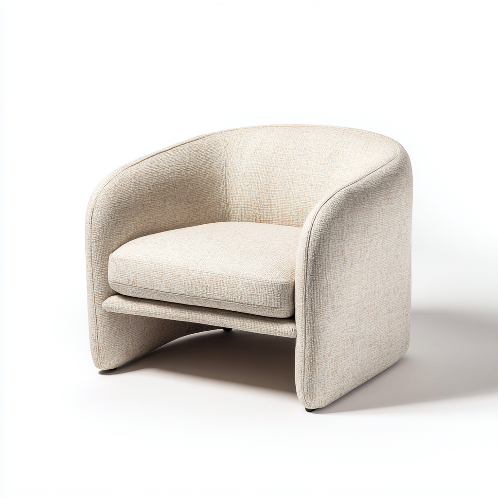 Fauteuil De Jardin En Tissu 88X82X78 Cm - Beige Clair - Design Contemporain Pour Extérieur-Sovoraiodecor