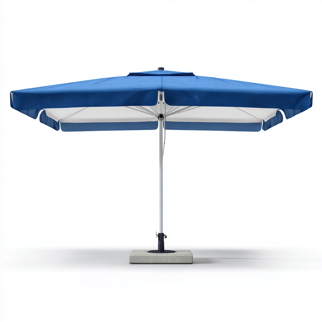 Parasol De Jardin En Tissu Et Aluminium 300X200X245 Cm - Bleu - Design Contemporain Pour Extérieur-Sovoraiodecor
