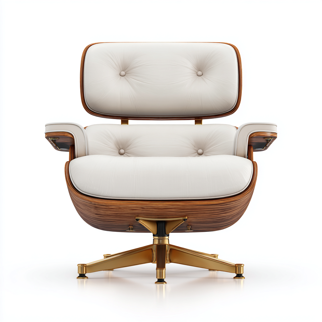 Chaise De Bureau Rembourrée En Similicuir Et Bois 70X68X92 Cm - Blanc Et Noyer - Usage Bureau - Design Moderne Élégant-Sovoraiodecor