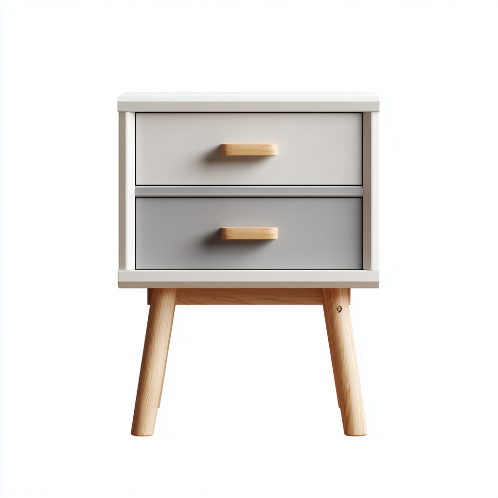 Commode En Bois Avec Façades Claires 80X45X85 Cm - Blanc Patiné Et Bois Naturel - Usage Intérieur - Design Classique Élégant-Sovoraiodecor
