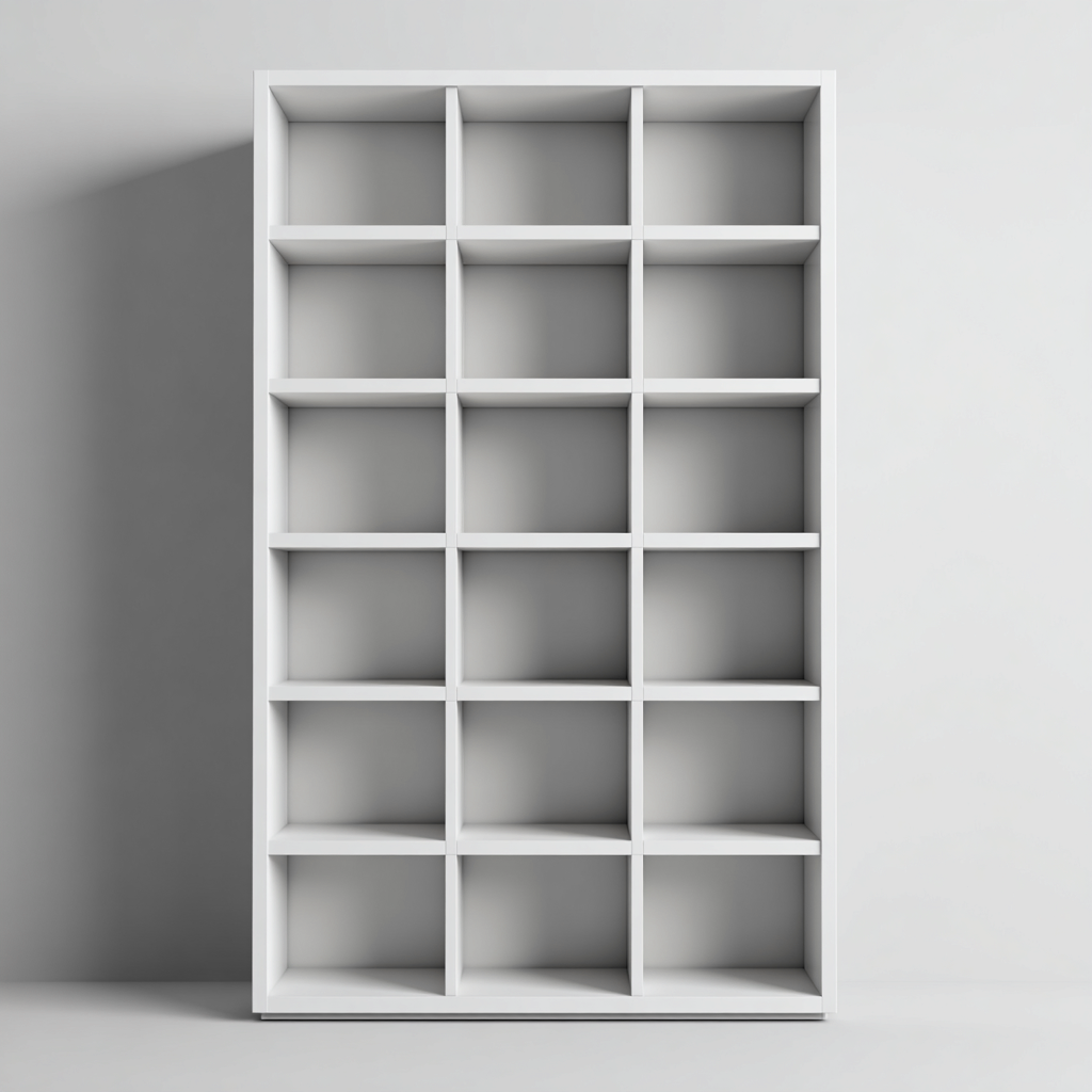 Bibliothèque En Panneaux Mdf Finition Blanche 80X30X180 Cm - Blanc - Rangement Polyvalent - Style Moderne Minimaliste-Sovoraiodecor