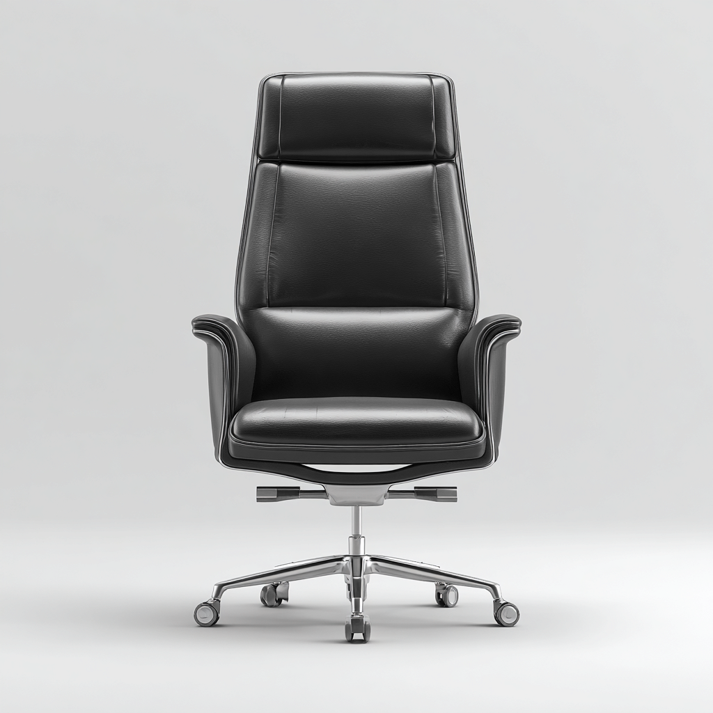 Chaise De Bureau Direction Rembourrée En Similicuir 66X68X110 Cm - Noir - Usage Bureau - Design Moderne Confortable-Sovoraiodecor