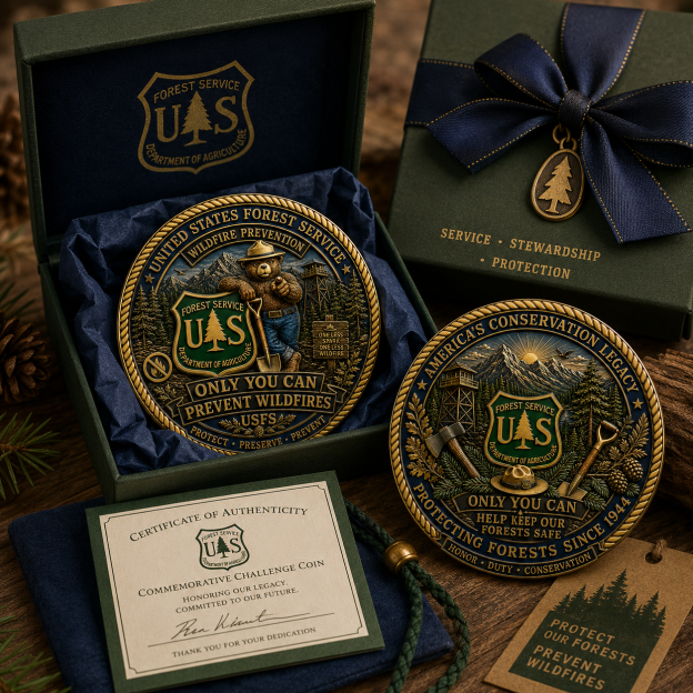 USFS Wildfire Prevention Legacy Challenge Coin