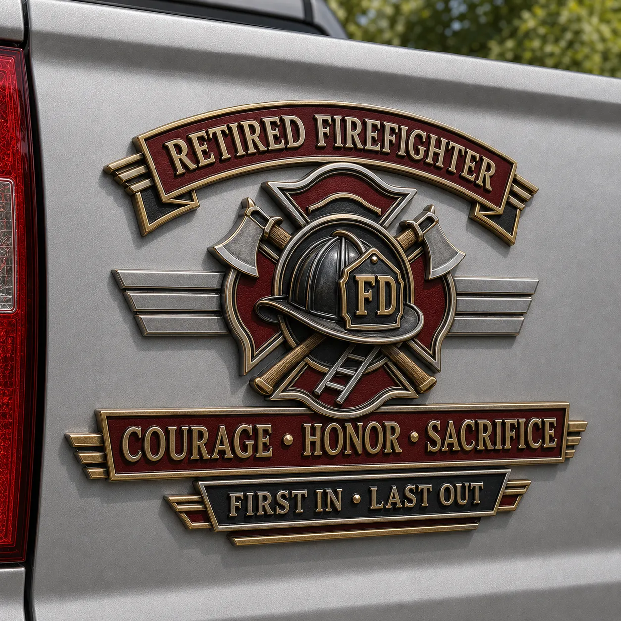 Last Day Promo: 49% OFF - Retired Profession Tribute Metal Car Emblem Collection