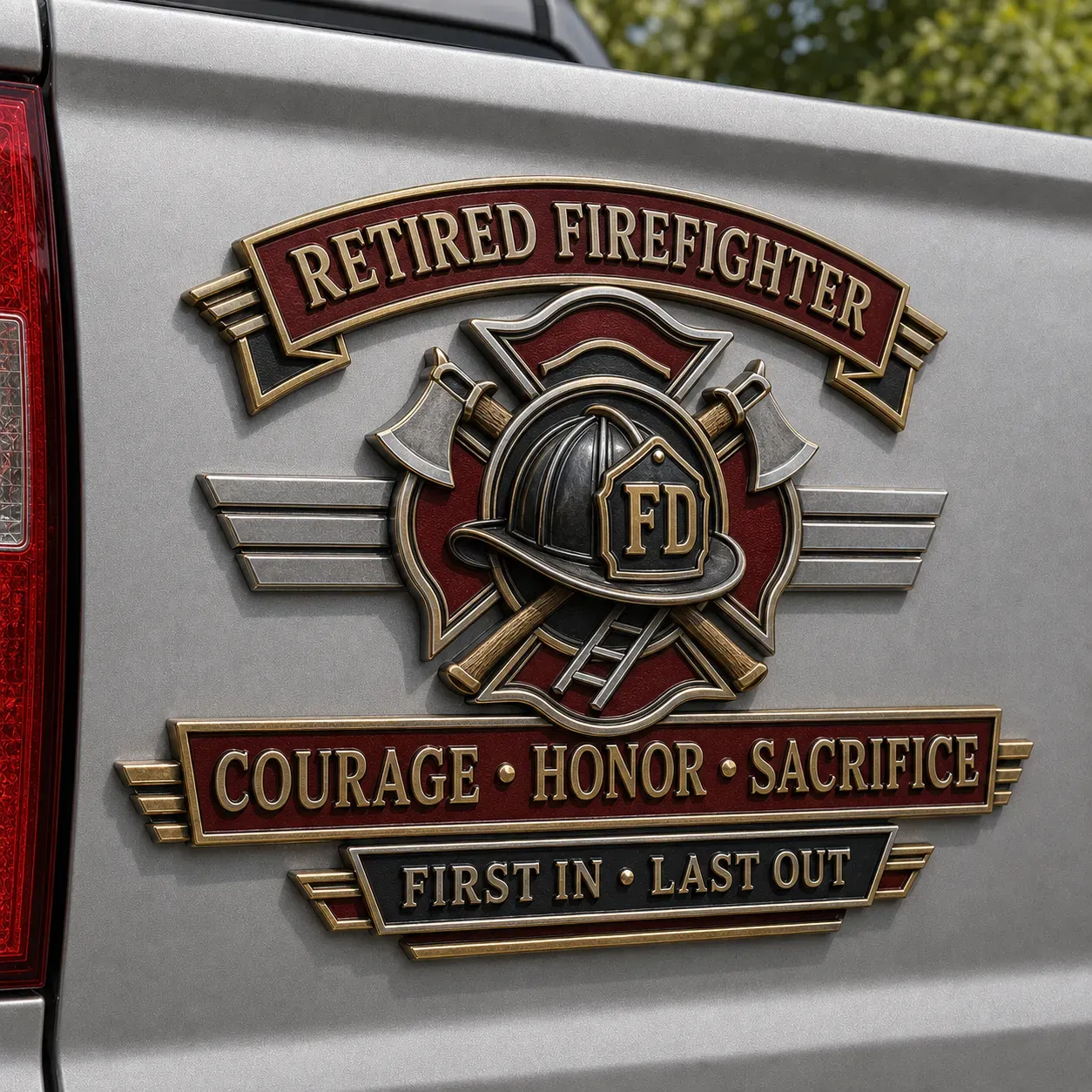 Last Day Promo: 49% OFF - Retired Profession Tribute Metal Car Emblem Collection