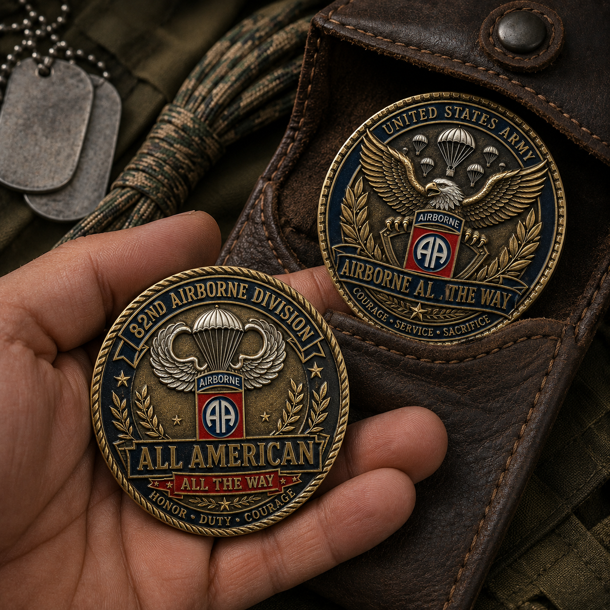 Last Day Promo: 49% OFF -U.S. Army 82nd Airborne Division Tribute Challenge Coin
