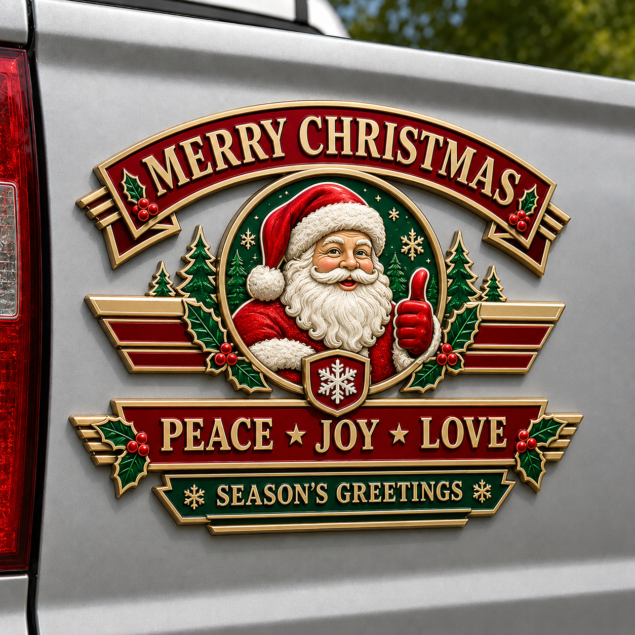 🎄 Christmas Vintage Metal Car Emblem