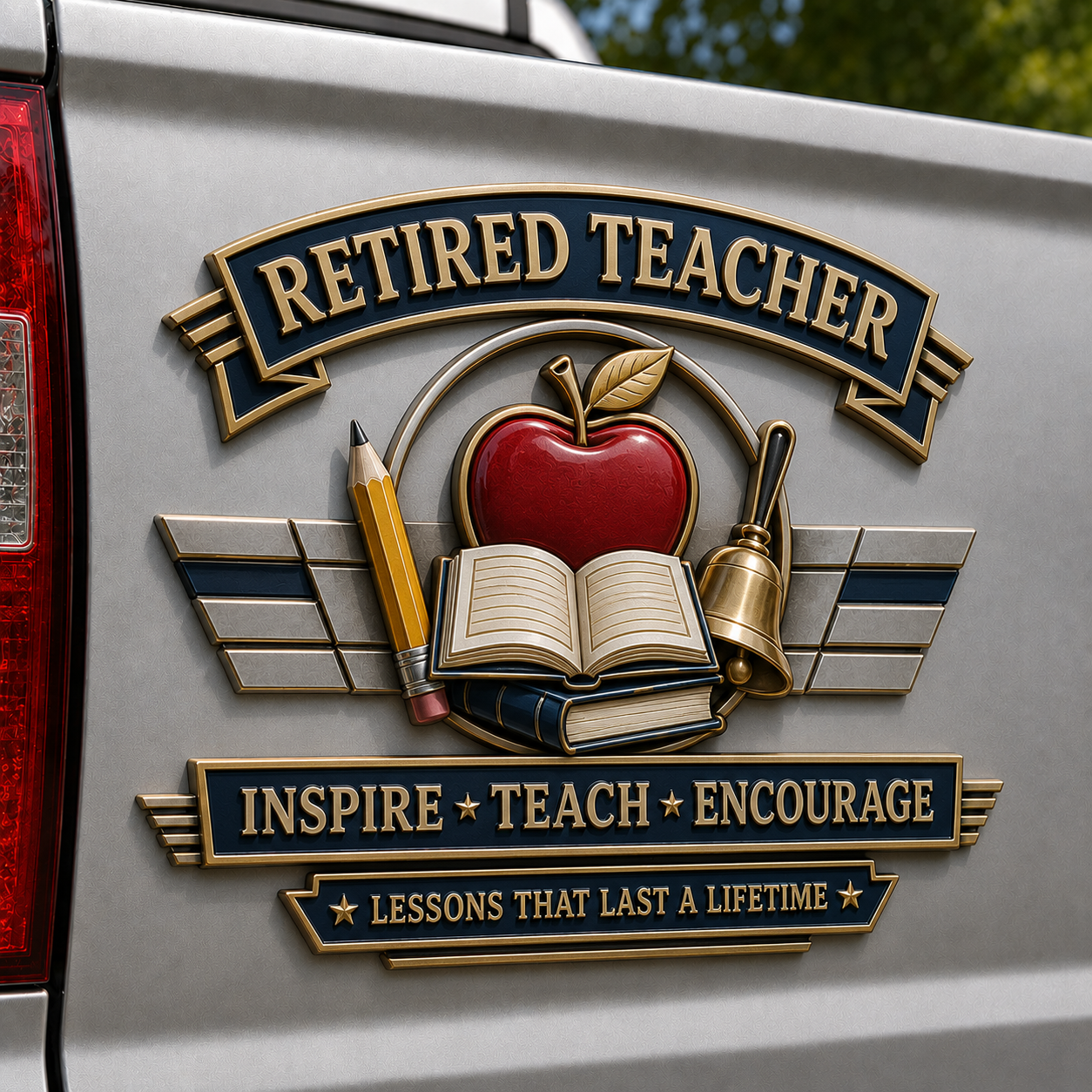 Last Day Promo: 49% OFF - Retired Profession Tribute Metal Car Emblem Collection