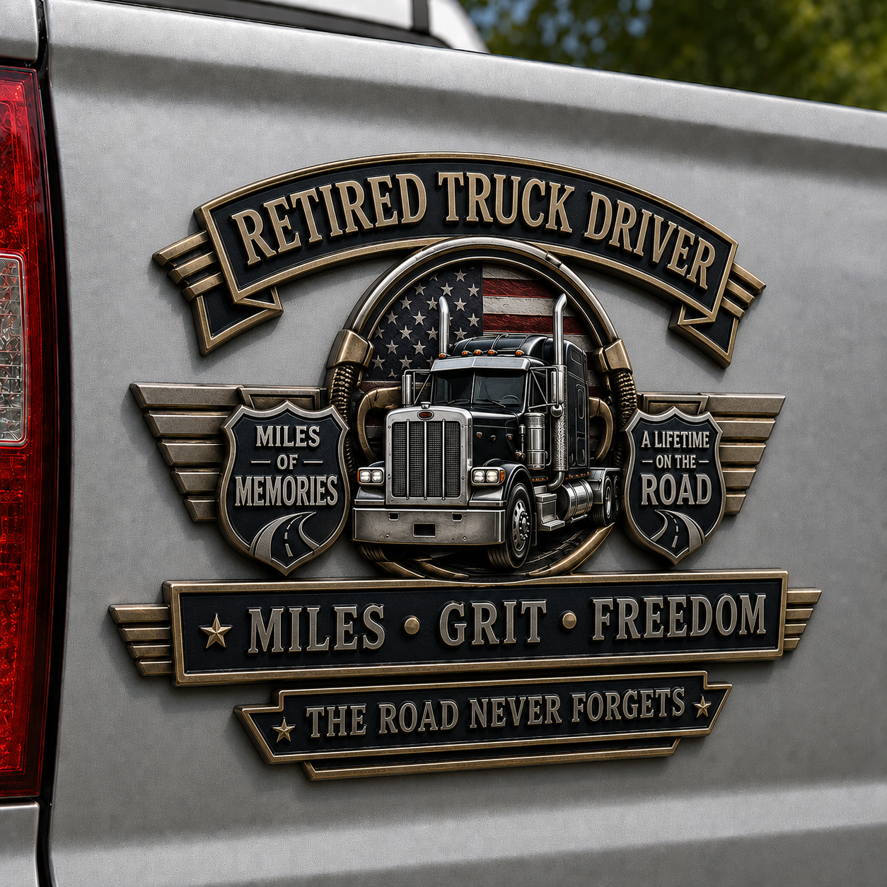 Last Day Promo: 49% OFF - Retired Profession Tribute Metal Car Emblem Collection