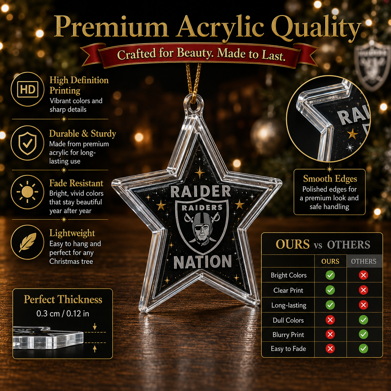 Silver and Black Football Advent Calendar Christmas Gift