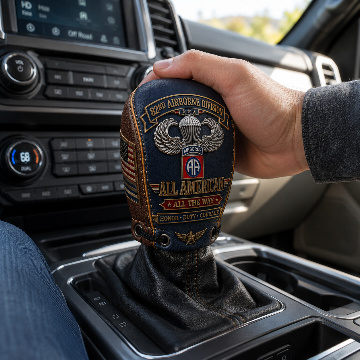 Last Day Promo: 49% OFF🪂 U.S. Army 82nd Airborne Division Tribute Gear Shift Cover