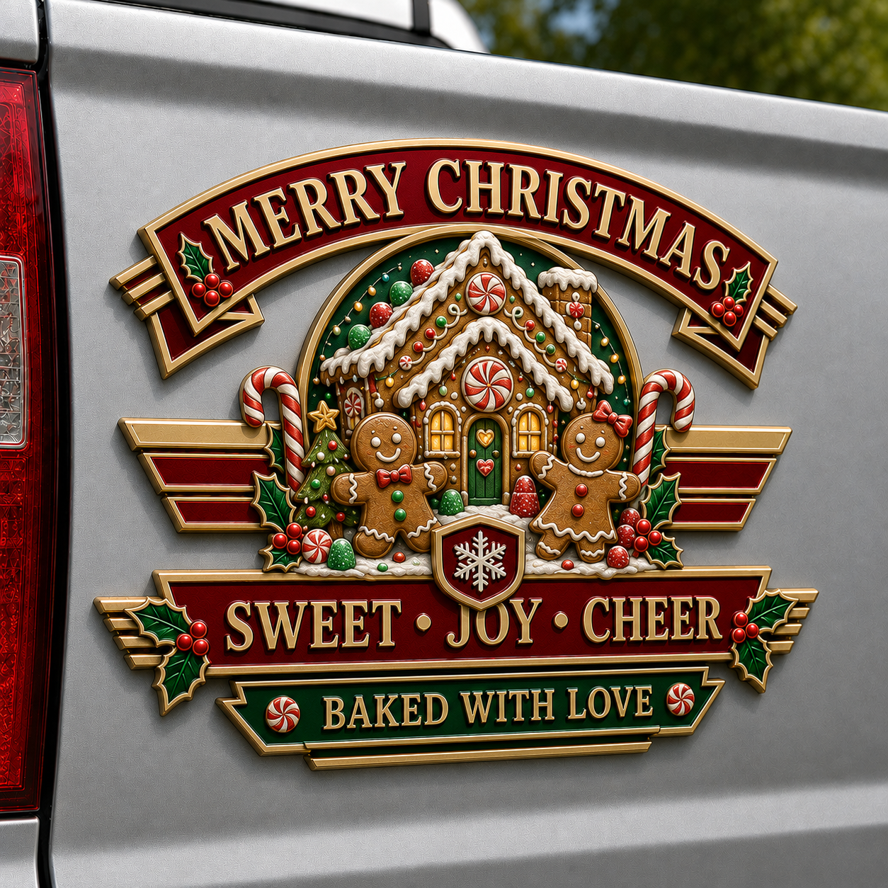 🎄 Christmas Vintage Metal Car Emblem