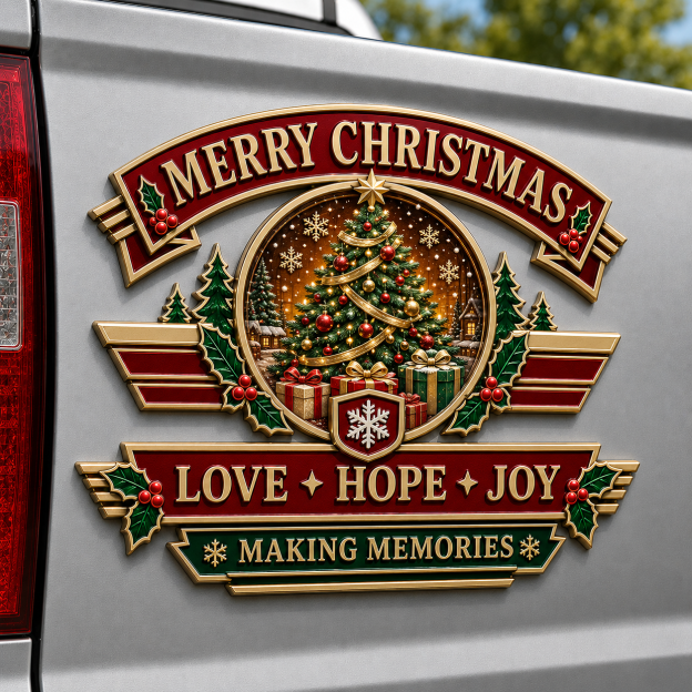 🎄 Christmas Vintage Metal Car Emblem