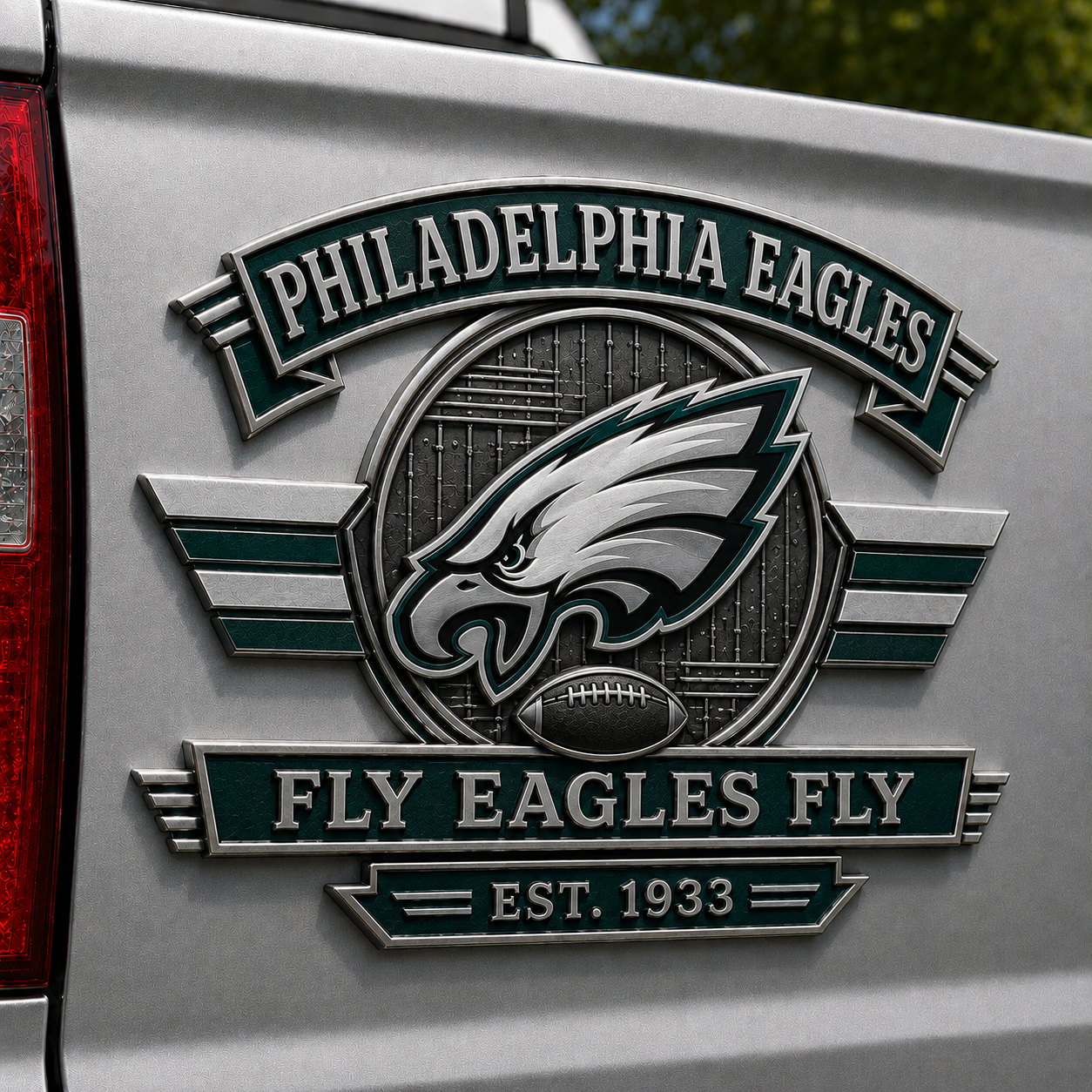 🏈 Football Team Heritage Metal Car Emblem Collection