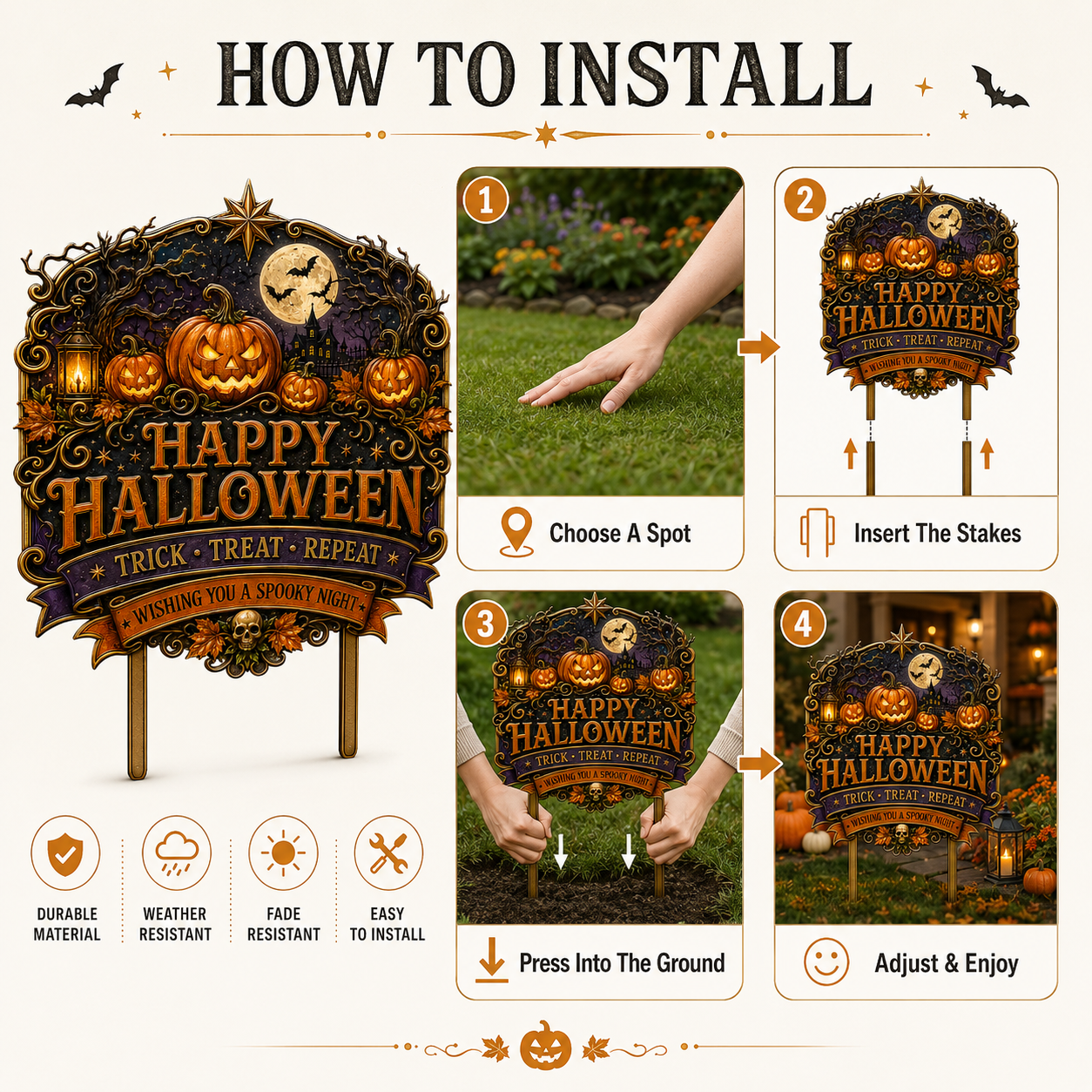 Last Day Promo: 49% OFF🎃 Halloween Yard Stake Collection