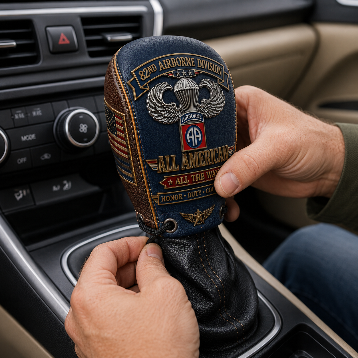 Last Day Promo: 49% OFF🪂 U.S. Army 82nd Airborne Division Tribute Gear Shift Cover