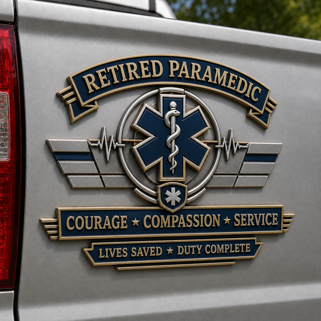 Last Day Promo: 49% OFF - Retired Profession Tribute Metal Car Emblem Collection