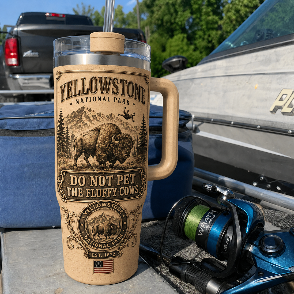 Last Day Promo: 49% OFF- Yellowstone Bison Encounter Tumbler