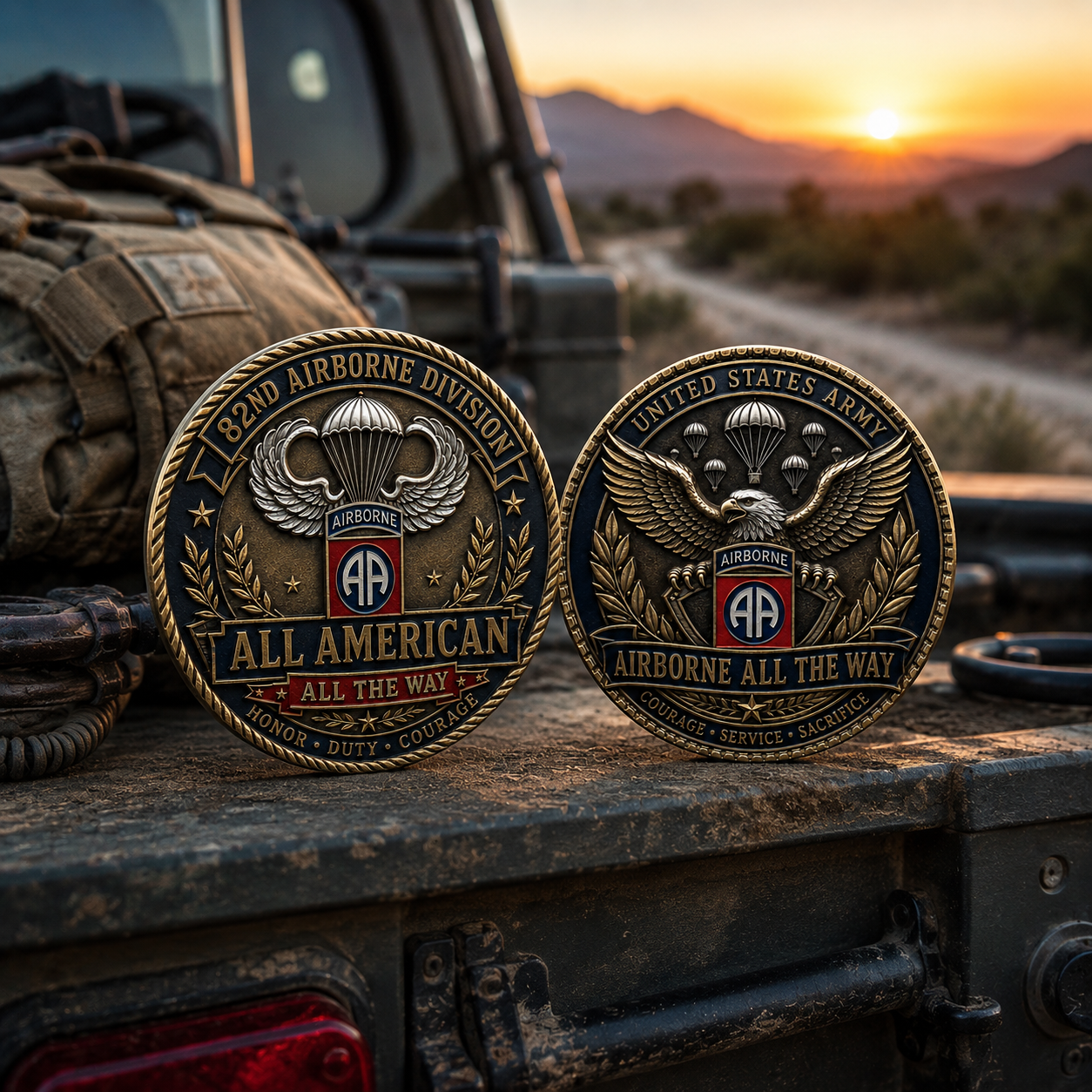 Last Day Promo: 49% OFF -U.S. Army 82nd Airborne Division Tribute Challenge Coin