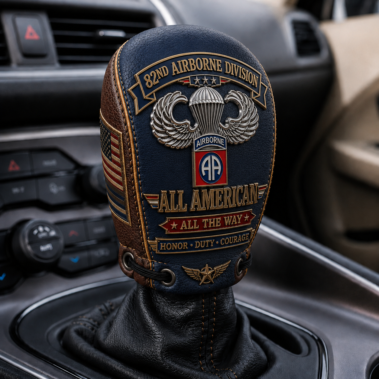 Last Day Promo: 49% OFF🪂 U.S. Army 82nd Airborne Division Tribute Gear Shift Cover