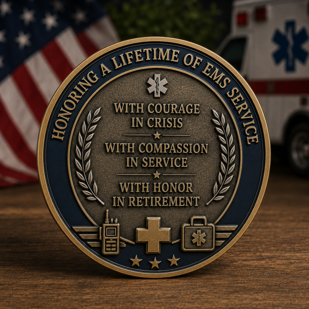 🚑 Retired Paramedic Commemorative Coin