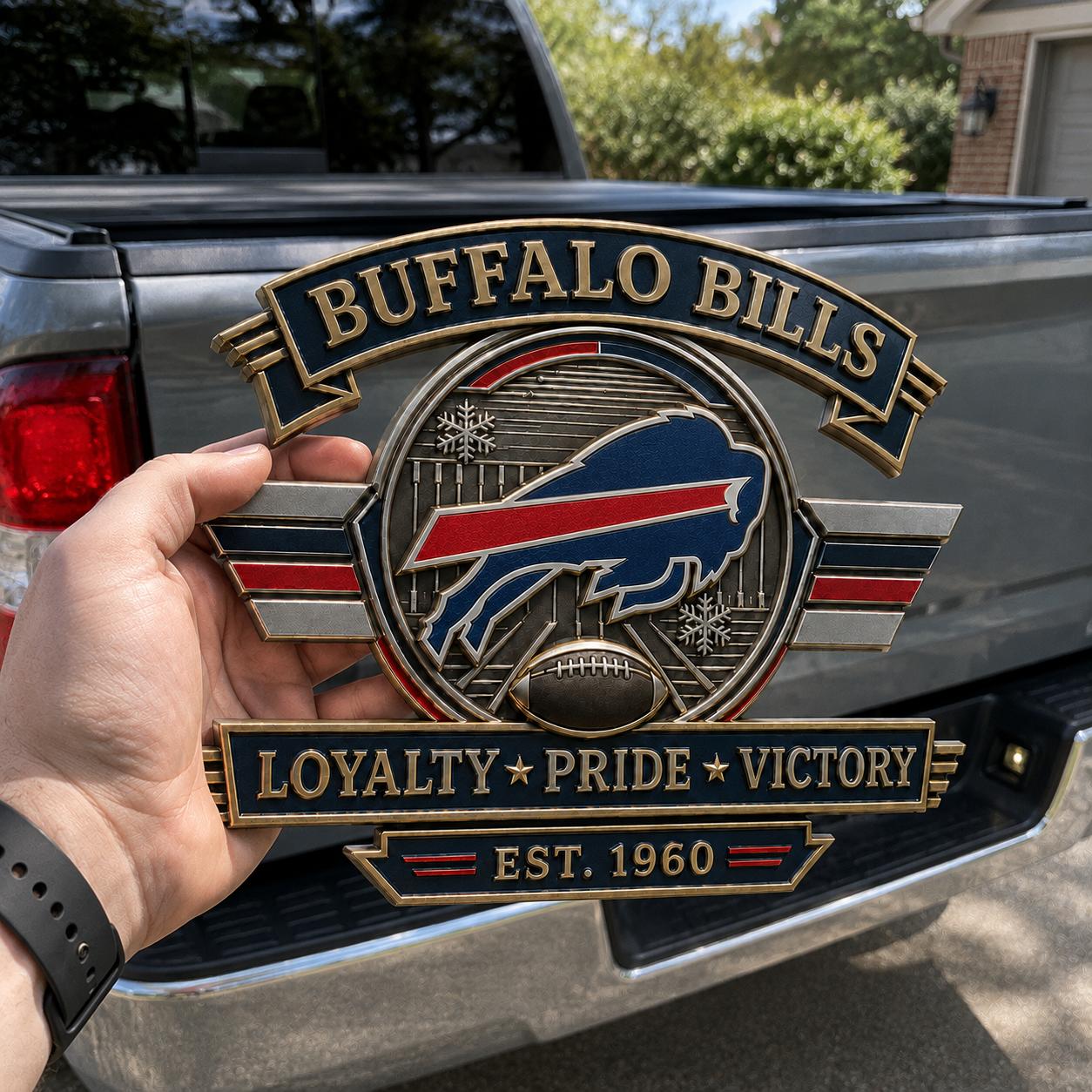 🏈 Football Team Heritage Metal Car Emblem Collection