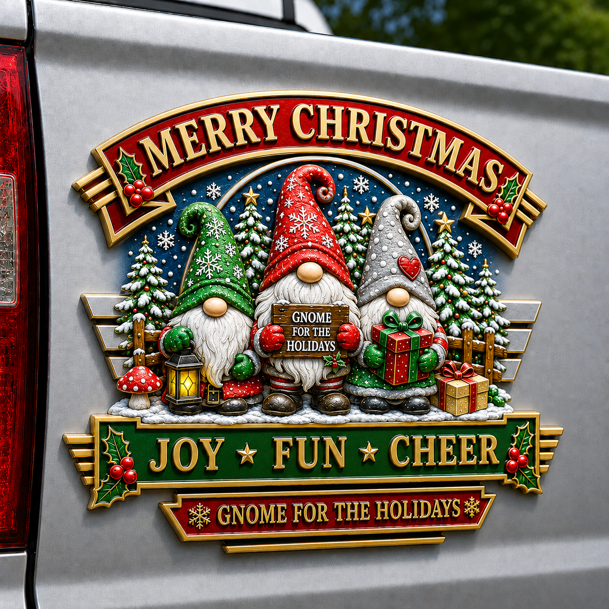 🎄 Christmas Vintage Metal Car Emblem