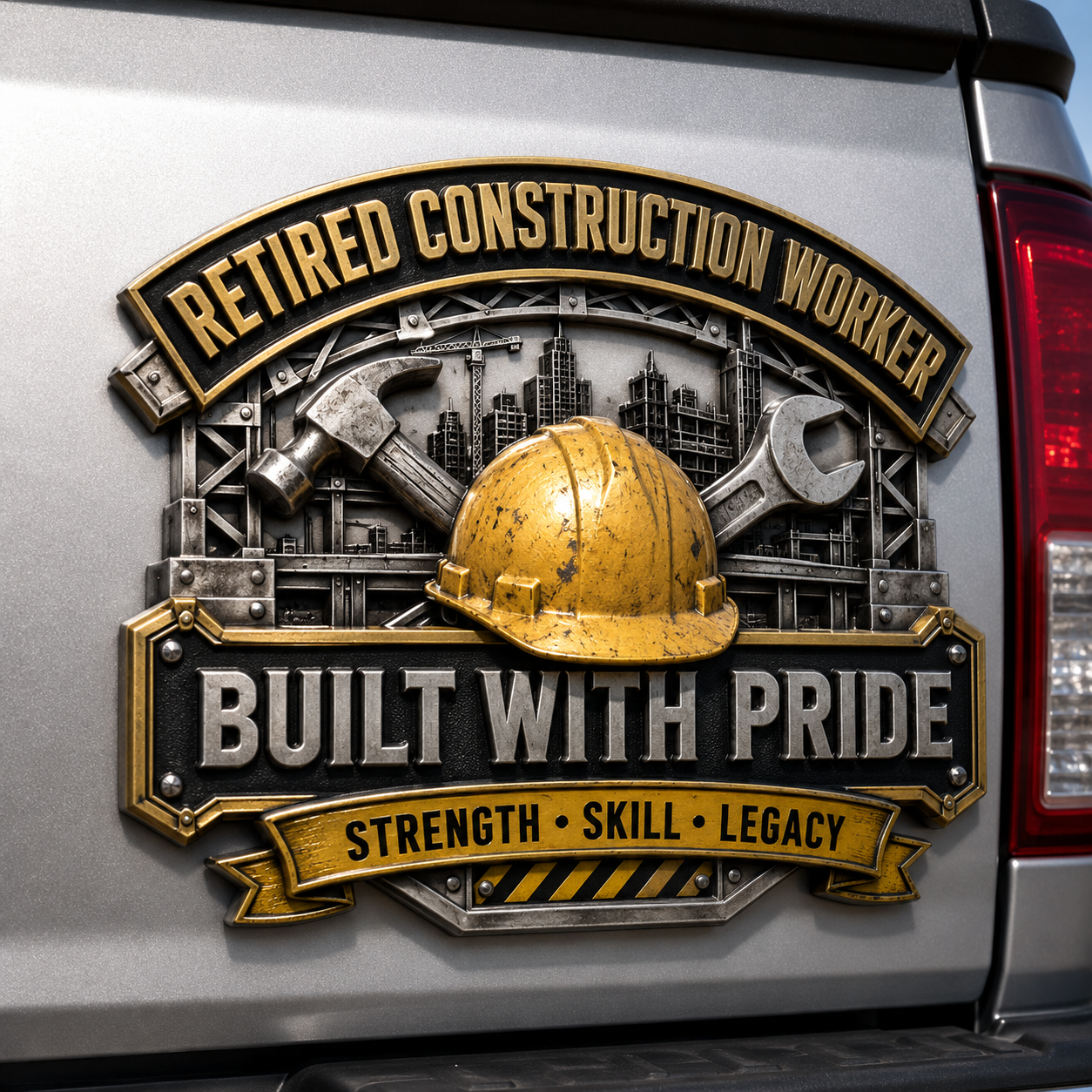 Last Day Promo: 49% OFF - Retired Profession Tribute Metal Car Emblem Collection