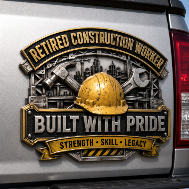 Last Day Promo: 49% OFF - Retired Profession Tribute Metal Car Emblem Collection