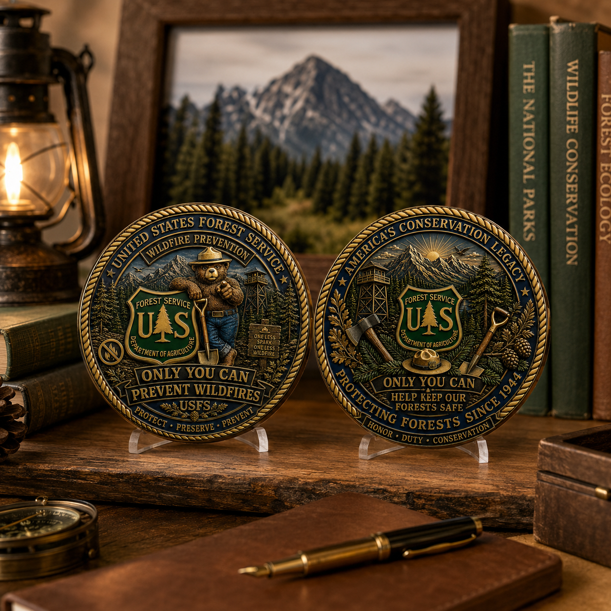 USFS Wildfire Prevention Legacy Challenge Coin