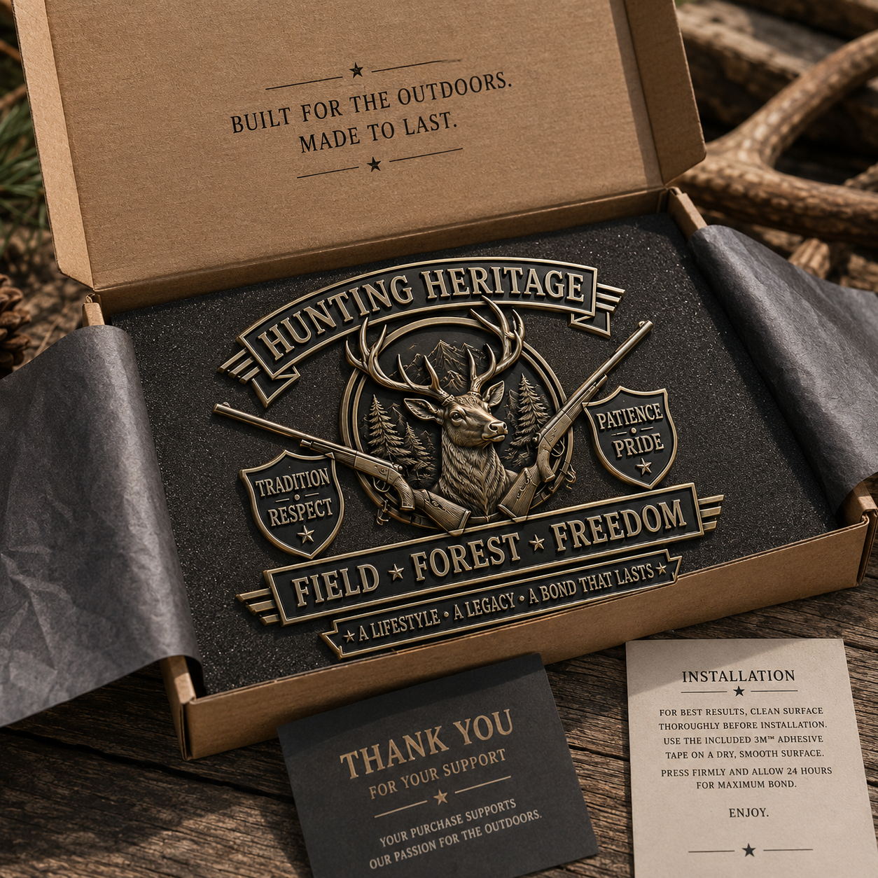 🦌 Last Day Promo: 49% OFF - Hunting Heritage Metal Car Emblem