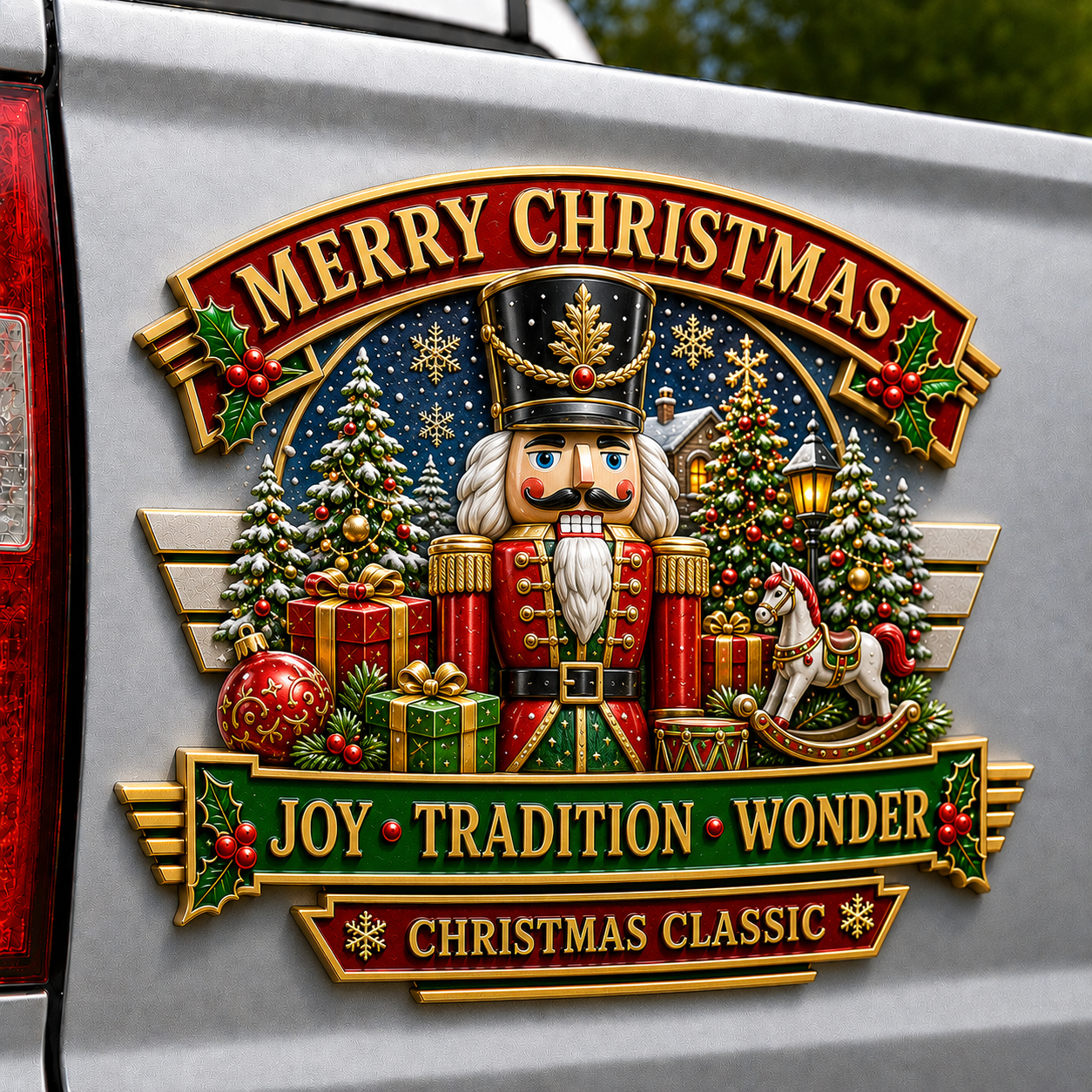 🎄 Christmas Vintage Metal Car Emblem