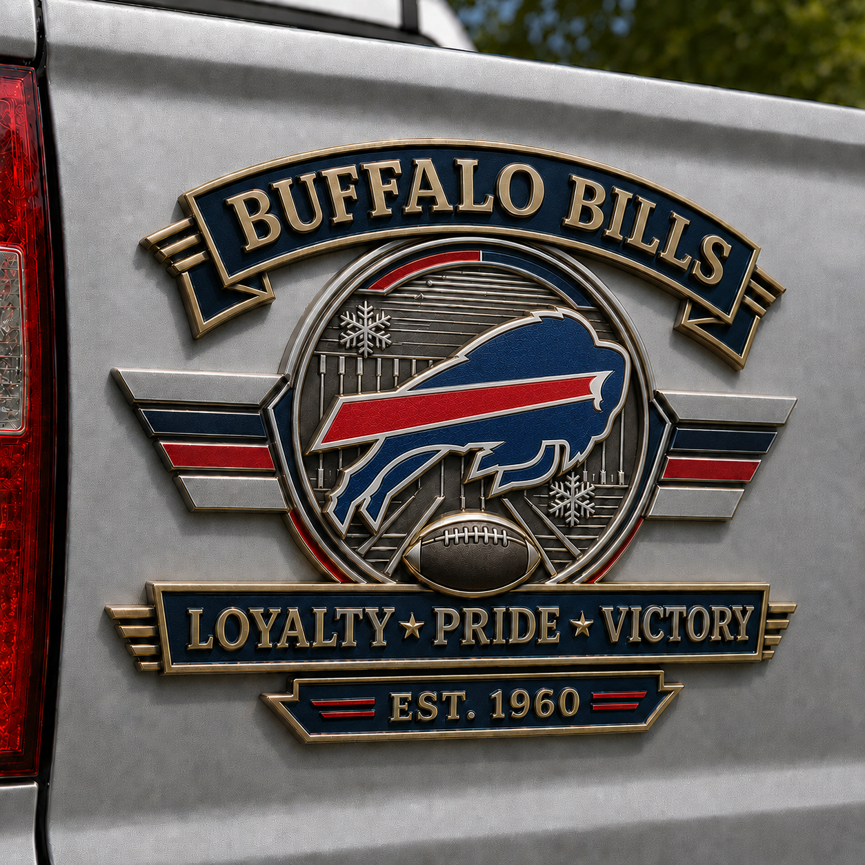 🏈 Football Team Heritage Metal Car Emblem Collection