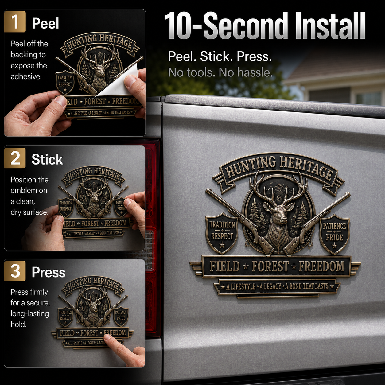 🦌 Last Day Promo: 49% OFF - Hunting Heritage Metal Car Emblem