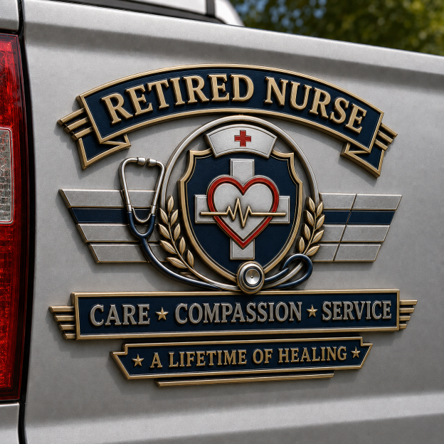 Last Day Promo: 49% OFF - Retired Profession Tribute Metal Car Emblem Collection
