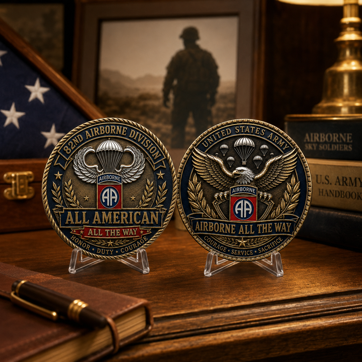 Last Day Promo: 49% OFF -U.S. Army 82nd Airborne Division Tribute Challenge Coin
