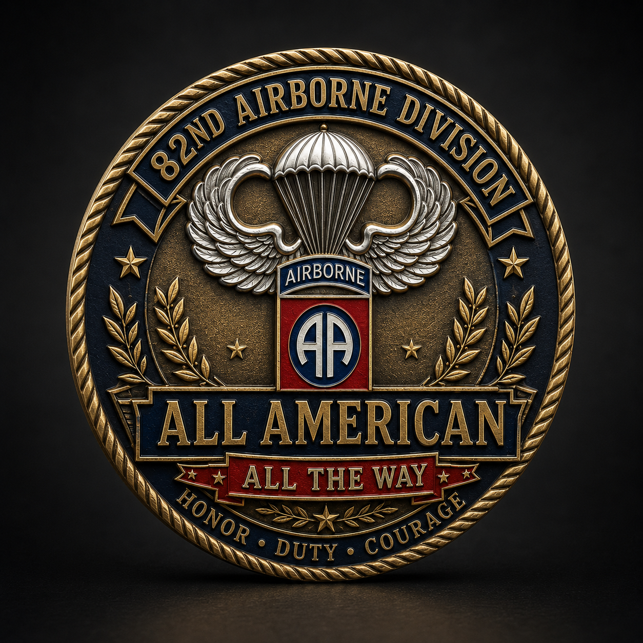 Last Day Promo: 49% OFF -U.S. Army 82nd Airborne Division Tribute Challenge Coin