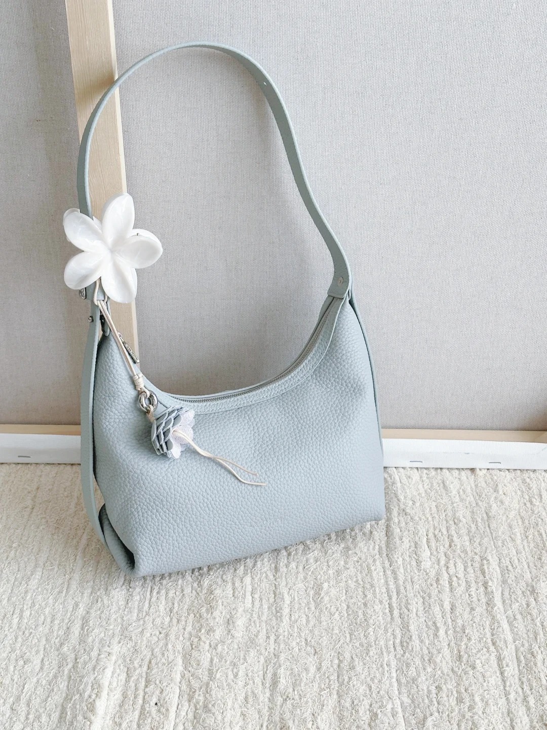 Light Blue Hobo Shoulder Bag