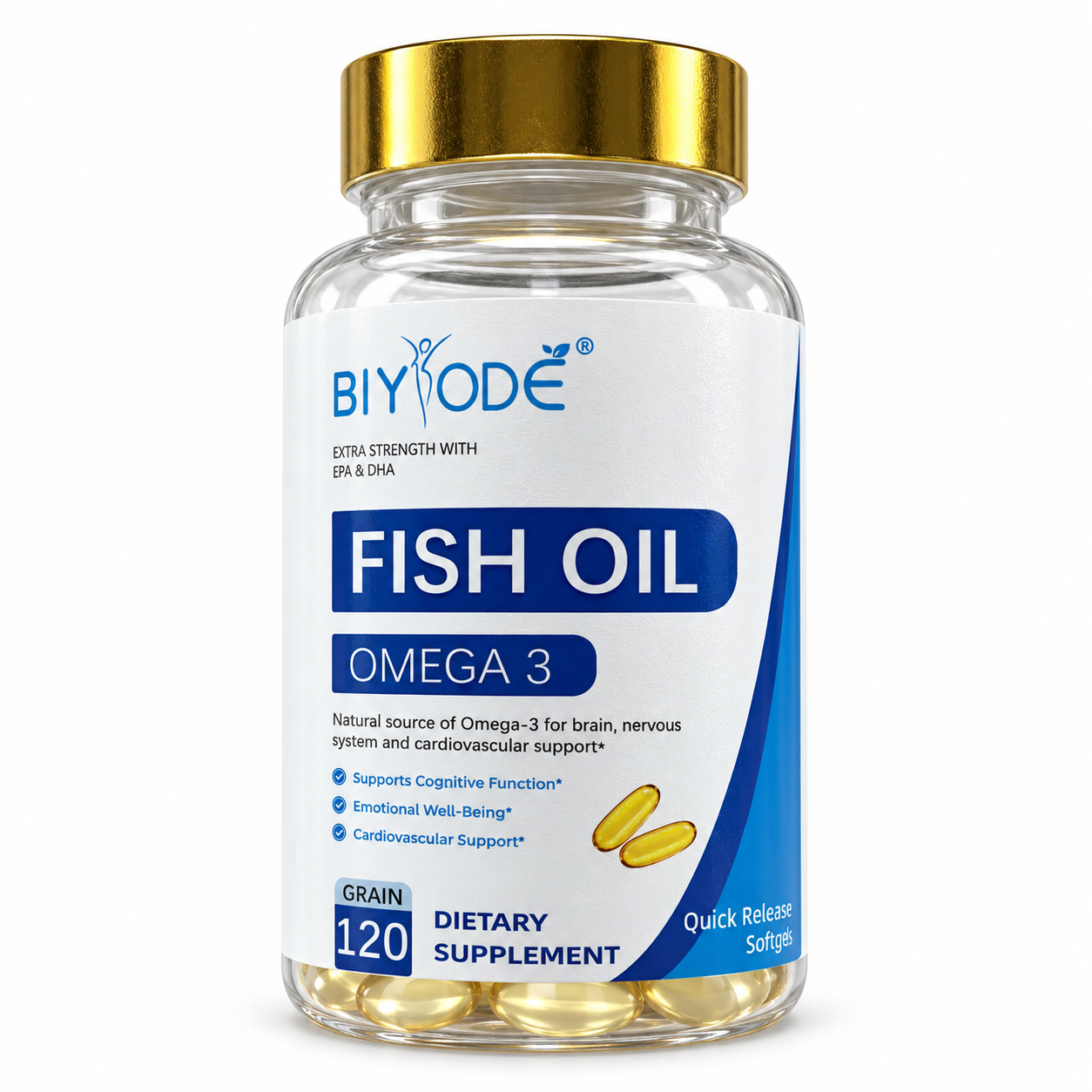DUO SEVEN Omega-3 Fish Oil Softgels | EPA & DHA Daily Wellness Support
