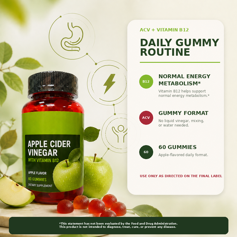 2Seven Apple Cider Vinegar Gummies | Digestive & Daily Wellness Support