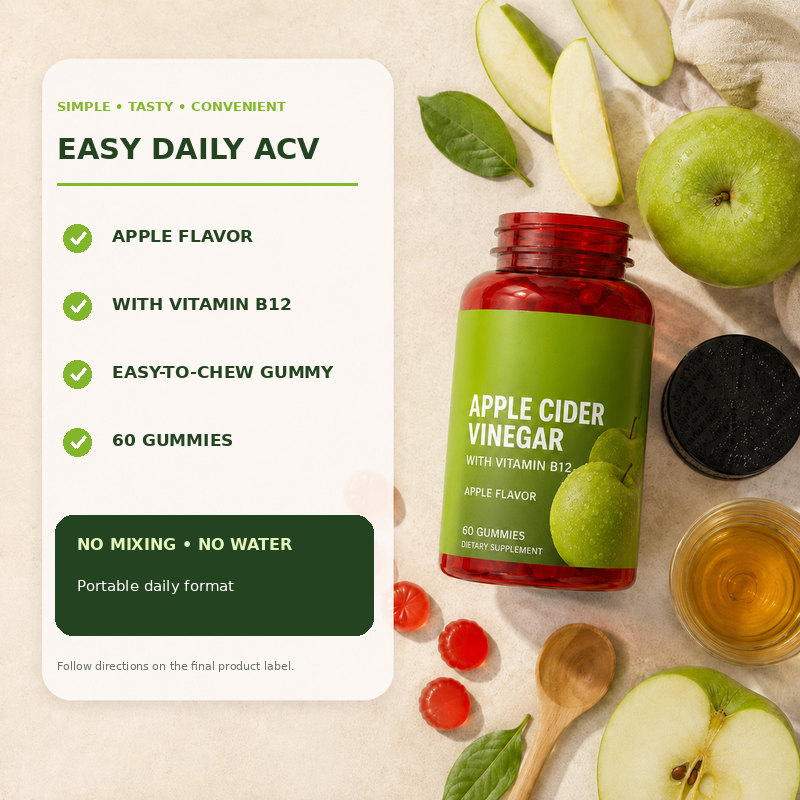 2Seven Apple Cider Vinegar Gummies | Digestive & Daily Wellness Support