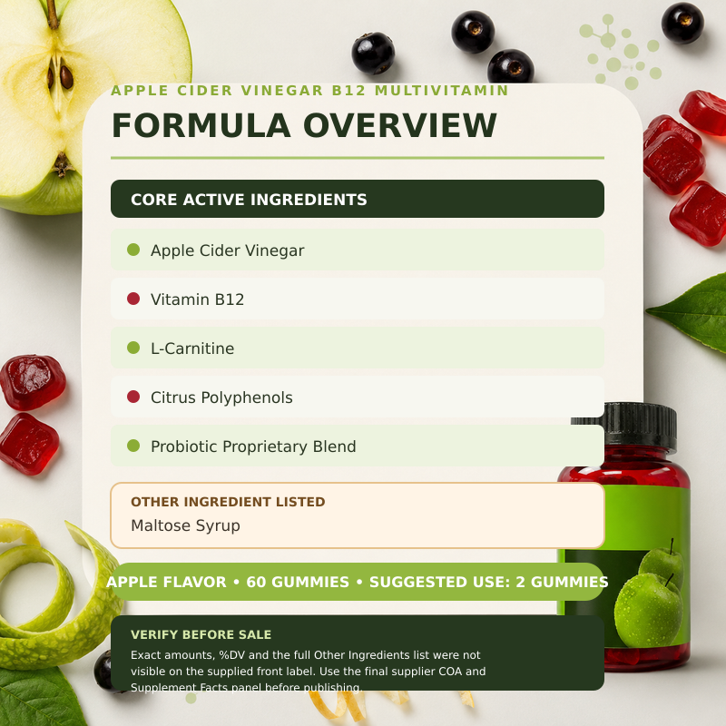 2Seven Apple Cider Vinegar Gummies | Digestive & Daily Wellness Support