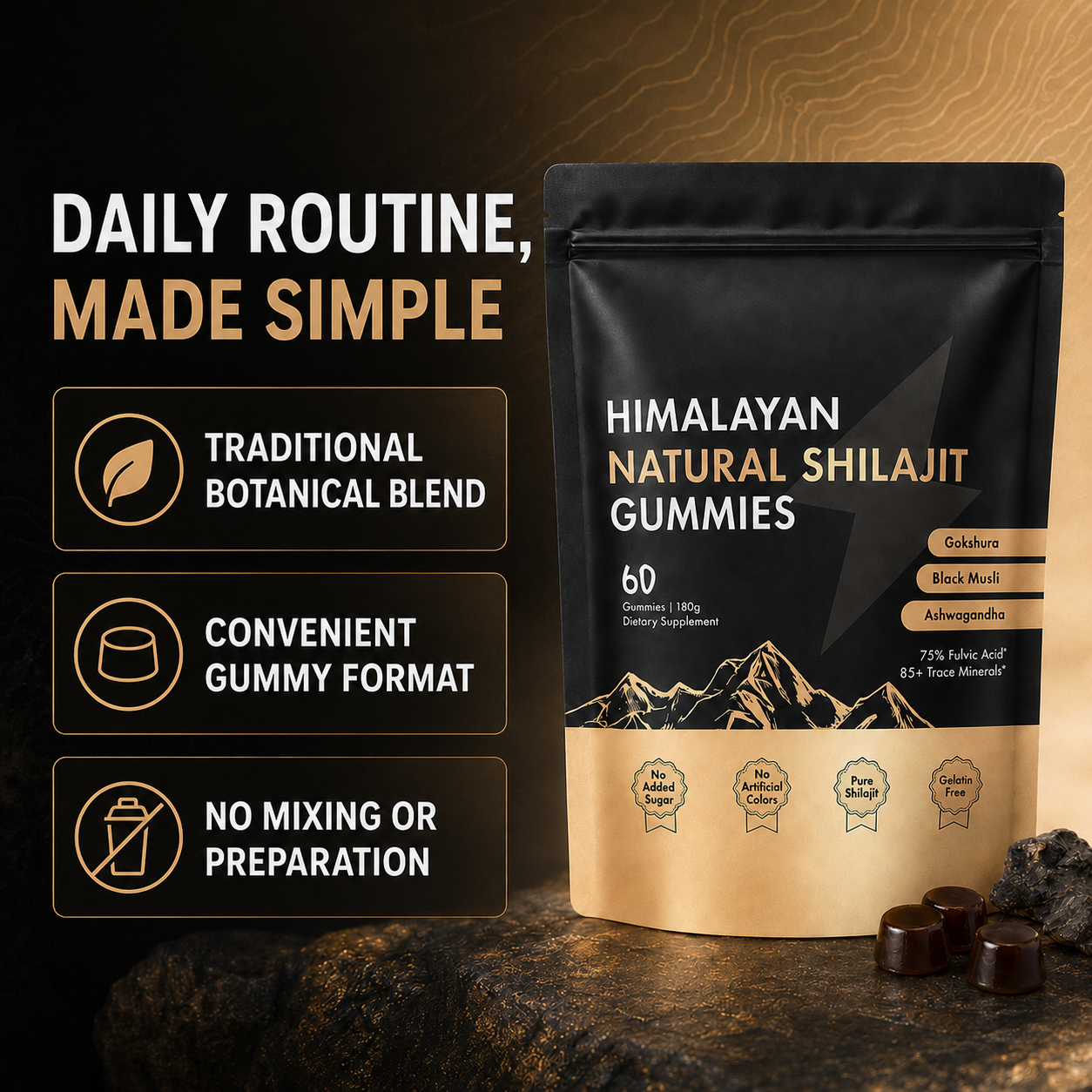 2Seven Shilajit Gummies | Himalayan Energy Support