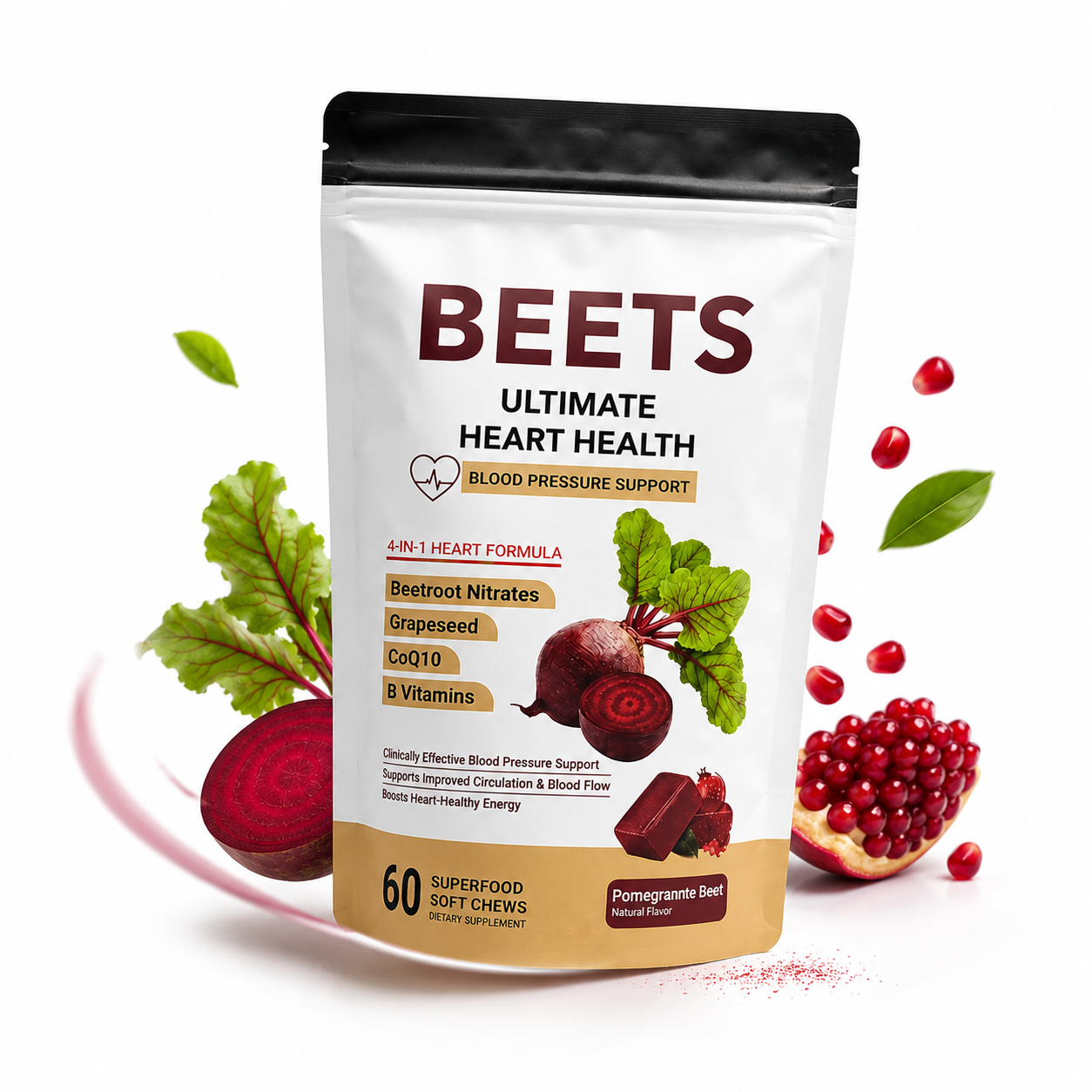 2Seven Beet Soft Chews | Heart Health & All-Day Energy