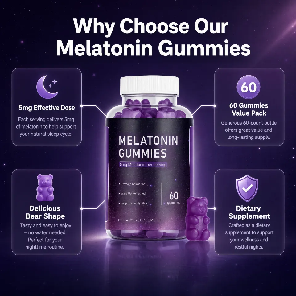 Melatonin Gummies | Relaxation & Sleep-Wake Cycle Support