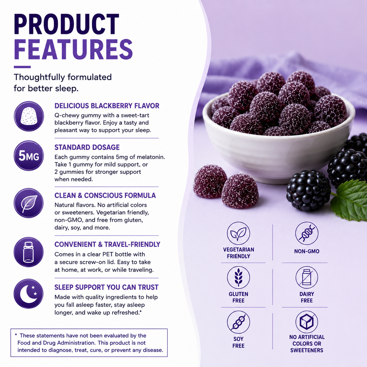 2Seven Melatonin Gummies | Restful Sleep Support
