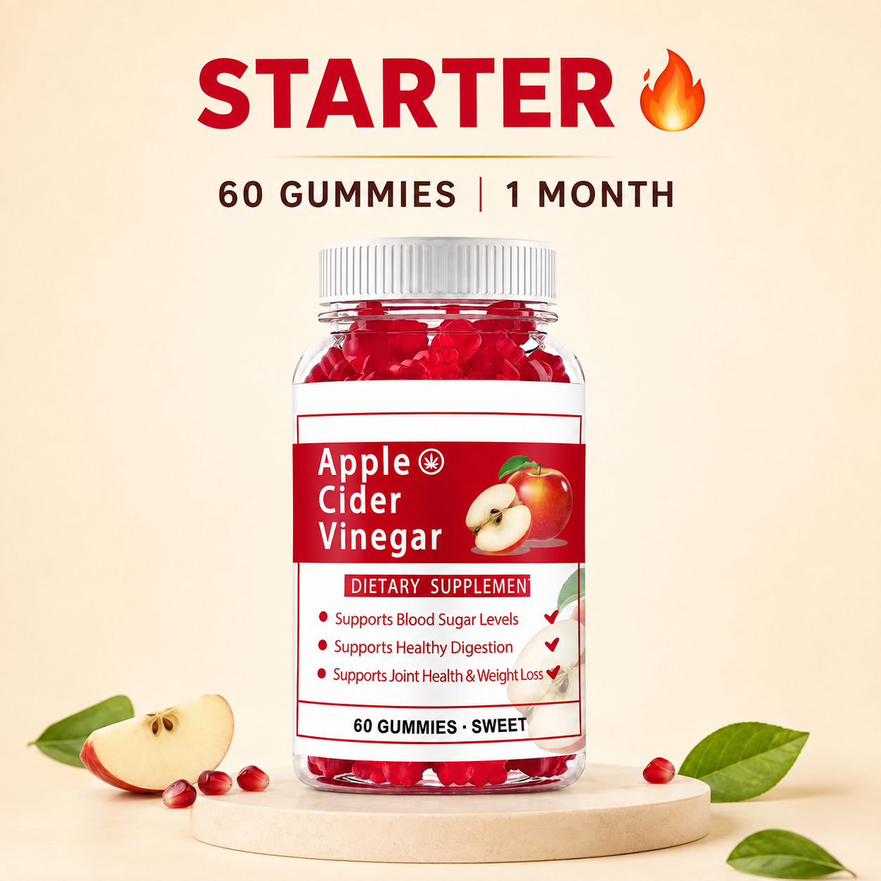 DUO SEVEN Apple Cider Vinegar Gummies | Energy Metabolism Support