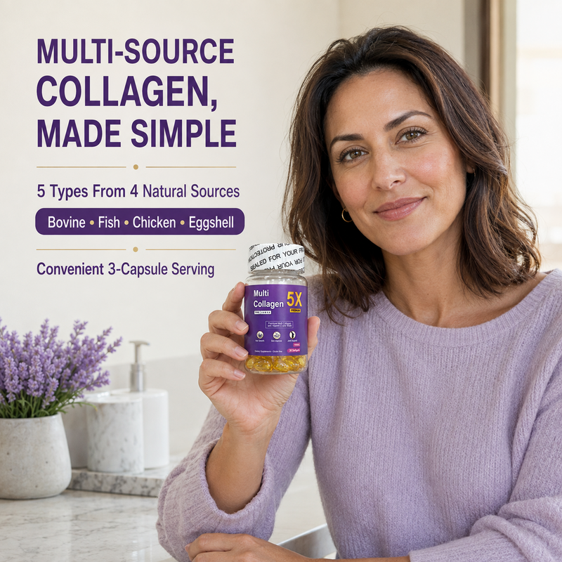 DUO SEVEN Multi Collagen 5X | Skin, Hair, Nail & Joint Support